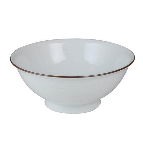 日本 白山陶器 白磁千段 拉麵碗1100ml