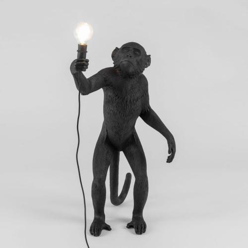 義大利seletti 猴子站立造型燈-黑