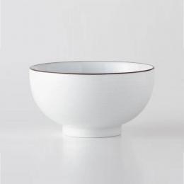 2件85折｜日本 白山陶器 白磁千段 深麵碗900ml