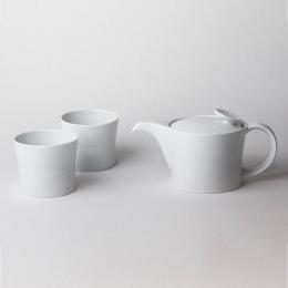 2件85折｜日本 白山陶器 麻紋 飲茶組-白
