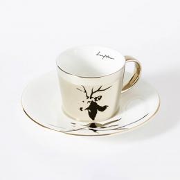 韓國 Luycho 鏡面倒影咖啡杯組-麋鹿