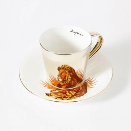 韓國 Luycho 鏡面倒影咖啡杯組-獅子