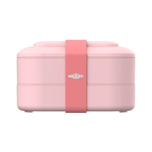 加拿大 utillife 輕巧雙層餐盒-櫻花粉