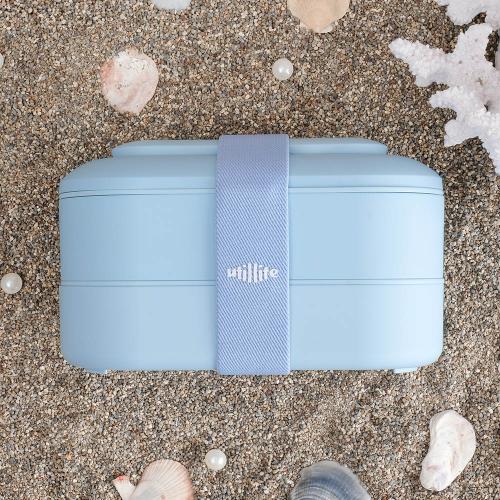 加拿大 utillife 輕巧雙層餐盒-湖水藍