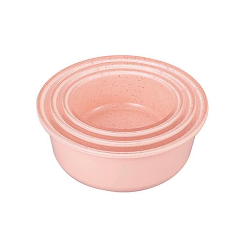 日本CB Japan 餐食系列耐熱玻璃圓形烤皿3件組-櫻花粉