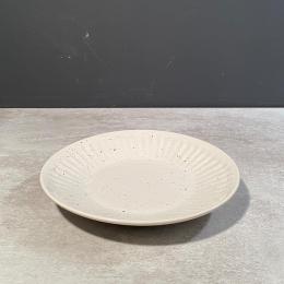 日本燒陶食器｜日本 融雪彫十草 皿 20cm