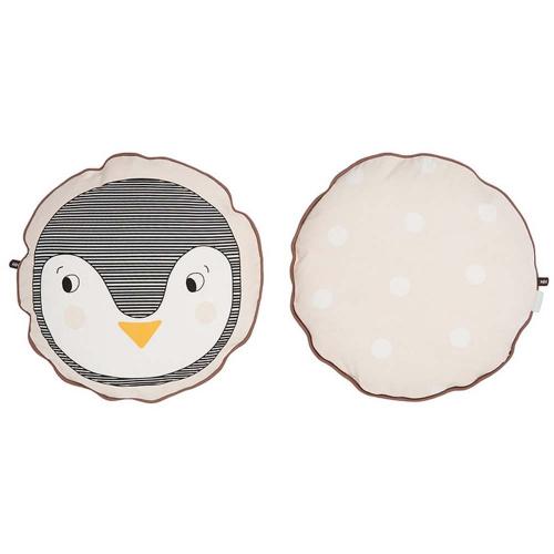 丹麥 OYOY 圓形印花抱枕-企鵝
