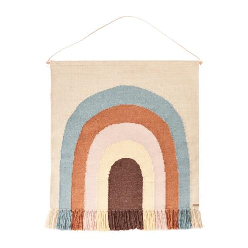 丹麥 OYOY 造型手工羊毛掛毯-夢想彩虹
