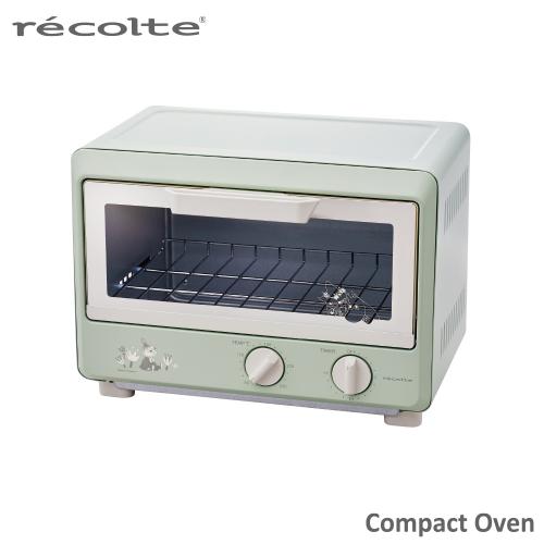 日本recolte 麗克特 Compact 電烤箱 MOOMIN限定版-淡灰綠
