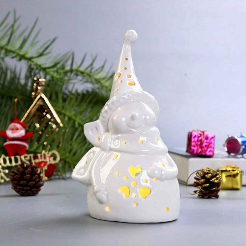 歐洲陶瓷 聖誕雪人LED燈 5539