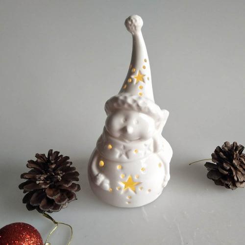 歐洲陶瓷 聖誕雪人LED燈 5540