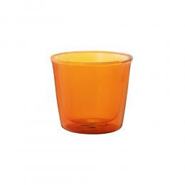 2件8折｜日本KINTO Cast Amber琥珀色雙層玻璃杯 250ml