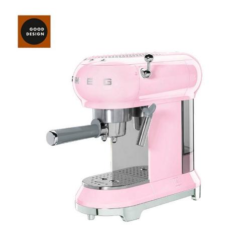 義大利 SMEG 義式咖啡機-粉紅色