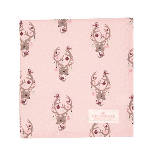 丹麥GreenGate Dina pale pink 桌巾 100x100cm