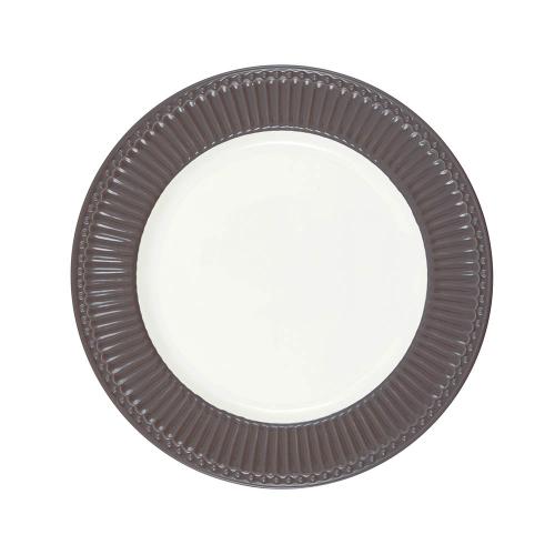 丹麥GreenGate Alice dark chocolate 餐盤26.5cm-可可色