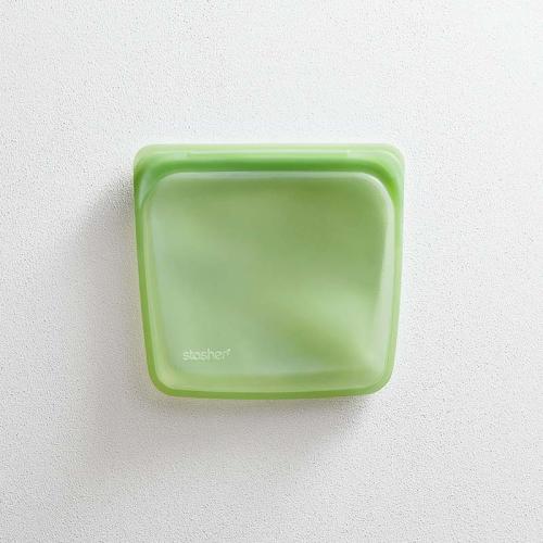 美國 Stasher 方形矽膠密封袋-綠