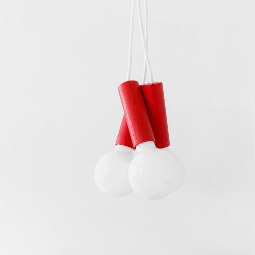 ESAILA CHERRY Pendant Lamp 木製磁性組合吊燈-紅色