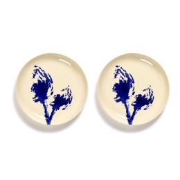 歐系餐瓷8折｜比利時 SERAX OTTO 圓盤S-白/藍洋薊(2入禮盒組) 19cm