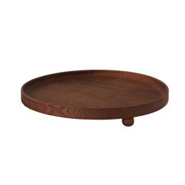 丹麥 OYOY Inka 印加 圓型木托盤-胡桃木色