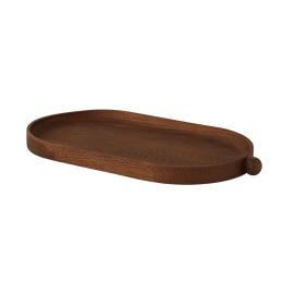 丹麥 OYOY Inka 印加 橢圓木托盤-胡桃木色