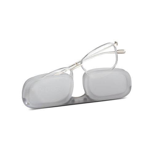 法國NOOZ 時尚造型老花眼鏡(鏡腳便攜款)Faro-方-透明色