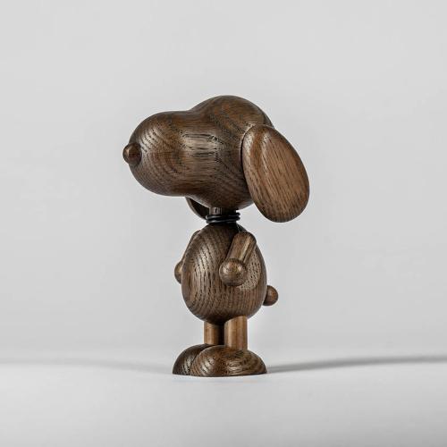 丹麥 Boyhood 米格魯先生造型橡木擺飾(小)-雪茄黑 14cm