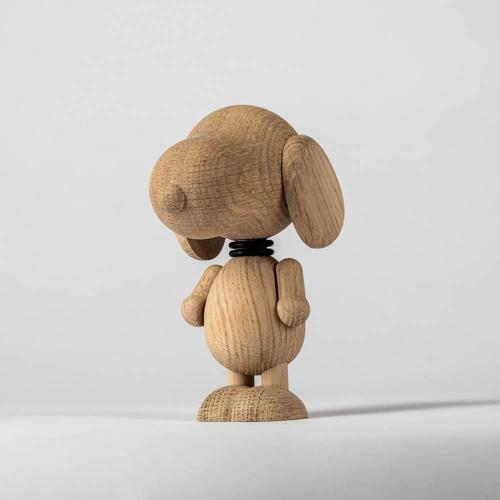 丹麥 Boyhood 米格魯先生造型橡木擺飾(小)-橡木色 14cm
