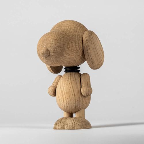 丹麥 Boyhood 米格魯先生造型橡木擺飾(大)-橡木色 23cm