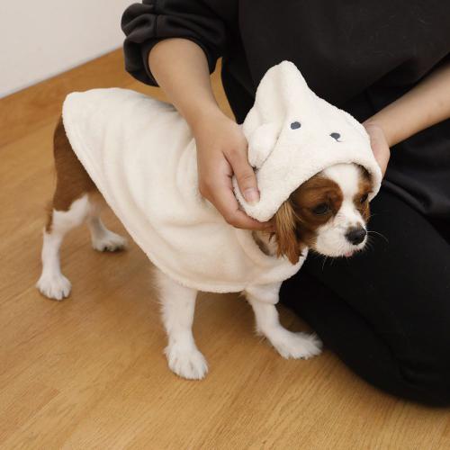 日本CB Japan carari X hachi 寵物專用動物造型披巾-小狗黃