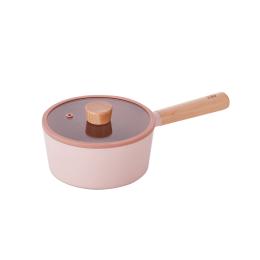 韓國 NEOFLAM FIKA PINK系列 鑄造單柄湯鍋18cm-粉紅