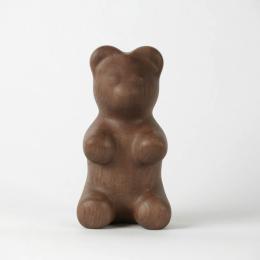 現貨｜丹麥 Boyhood 小熊軟糖造型橡木擺飾(大)-雪茄黑