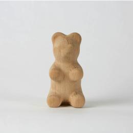 現貨｜丹麥 Boyhood 小熊軟糖造型橡木擺飾(小)-橡木色