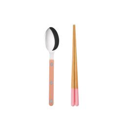 SABRE x Yamachiku 品牌聯合 餐具兒童組-Bistrot 粉色
