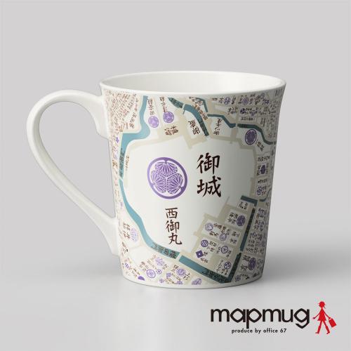日本 office67 美濃燒 mapmug手繪地圖馬克杯 (江戶古地圖系列)