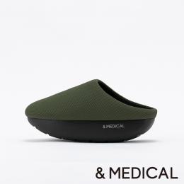 日本 &MEDICAL KAMOLEG 室內美腳健身拖鞋 (M-L)-橄欖綠
