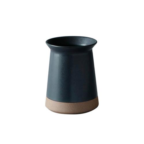 日本KINTO CERAMIC LAB陶瓷餐具收納筒6cm-黑