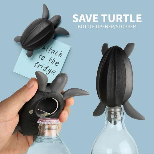 QUALY 拯救海龜 開瓶器-黑