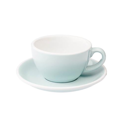 英國Loveramics Coffee Pro-Egg卡布奇諾咖啡杯盤組200ml(湖水藍)