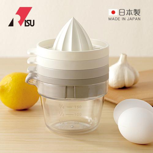 日本 RISU Tritan四合一多功能備料調理器(榨汁/分蛋/研磨/保存)-白色 日本製