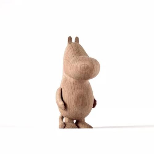 丹麥 Boyhood 姆明造型橡木擺飾(小)-橡木色