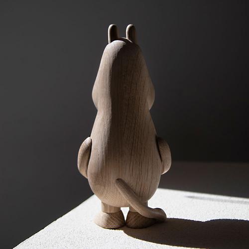 丹麥 Boyhood 姆明造型橡木擺飾(大)-橡木色