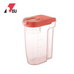 75折｜日本 RISU 雜糧穀物儲米桶/麥片/飼料桶 (附量杯)2.5L-紅色