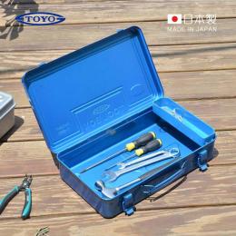 75折｜日本 TOYO T-360 扁型提把式鋼製工具箱(附分隔收納盒) 36cm 日本製