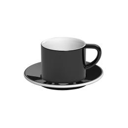 英國Loveramics Coffee Pro-Bond卡布奇諾咖啡杯盤組150ml(黑)