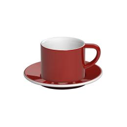 英國Loveramics Coffee Pro-Bond卡布奇諾咖啡杯盤組150ml(紅)