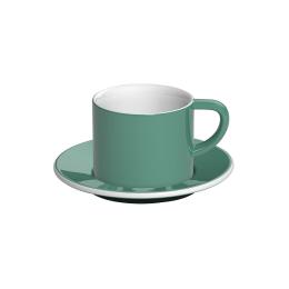 英國Loveramics Coffee Pro-Bond卡布奇諾咖啡杯盤組150ml(藍綠)