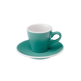 英國Loveramics Coffee Pro-Tulip濃縮咖啡杯盤組80ml(藍綠)