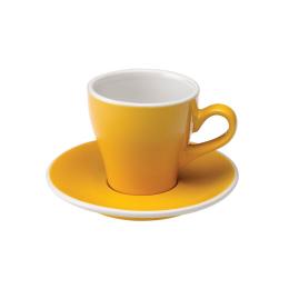 英國Loveramics Coffee Pro-Tulip卡布奇諾咖啡杯盤組180ml(黃)