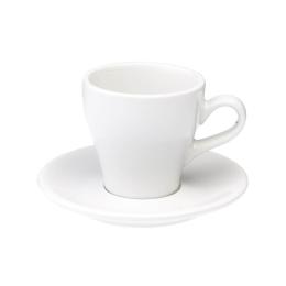 英國Loveramics Coffee Pro-Tulip拿鐵咖啡杯盤組280ml(白)