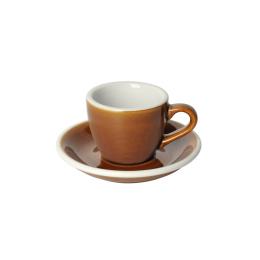 英國Loveramics Coffee Pro-Egg濃縮咖啡杯盤組80ml(焦糖)